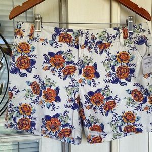 NWT Nordstrom floral shorts size 8